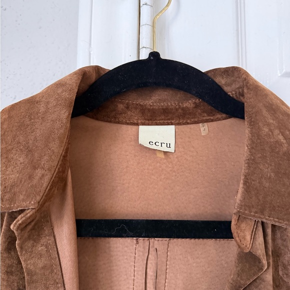 Ecru Tan Suede Dress or Jacket - Picture 2 of 5